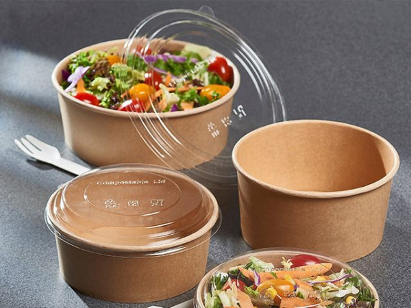 Posuda kartonska za salatu 1100ml - kraft